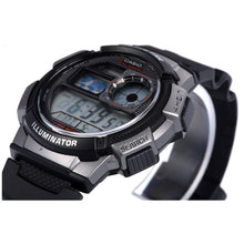 Load image into Gallery viewer, Casio World Time Black Digital Watch AE-1000W-1BVEF