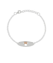 Load image into Gallery viewer, Silver Minnie Mouse Cut Out Bracelet