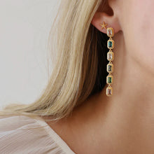 Load image into Gallery viewer, Earring with coloured stones