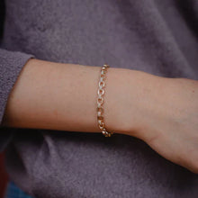 Load image into Gallery viewer, Burren “Tears Of The Sky” 18ct Gold Plated Chain Bracelet