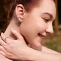 Load image into Gallery viewer, Gold Kiss Hoops