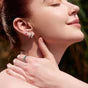 Load image into Gallery viewer, Silver Kiss Hoops