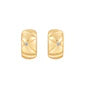 Load image into Gallery viewer, Gold Kiss Hoops