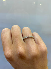Load image into Gallery viewer, 18ct white gold .42ct with V cut out