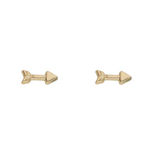 Load image into Gallery viewer, 9ct Gold Arrow Stud Earring