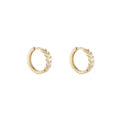 Load image into Gallery viewer, 9ct Gold Leaf Huggie Earring