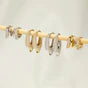 Load image into Gallery viewer, Ania Haie Silver Pavé Arrow Hoop Earrings