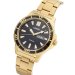 Load image into Gallery viewer, LORUS QUARTZ GENTS GOLD PLATED BLACK DIAL BRACELET WATCH