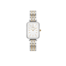Load image into Gallery viewer, Quadro Lumine Bezel 5-Link Two Tone Ladies Watch DW00100671