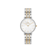 Load image into Gallery viewer, Petite Lumine Bezel 5-Link Two Tone Ladies Watch DW00100665