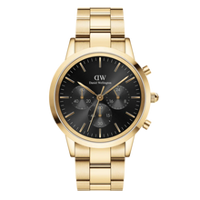 Load image into Gallery viewer, Iconic Chronograph Link Onyx G Men's Watch DW00100641