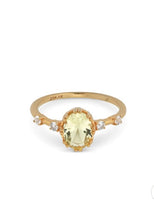 Load image into Gallery viewer, Gold plated colour stone ring