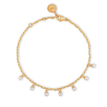 Load image into Gallery viewer, Bracelet with thin Chain and Pearls