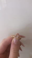 Load and play video in Gallery viewer, Gold plated pink stone ring