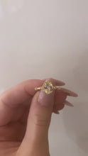 Load and play video in Gallery viewer, Gold plated colour stone ring