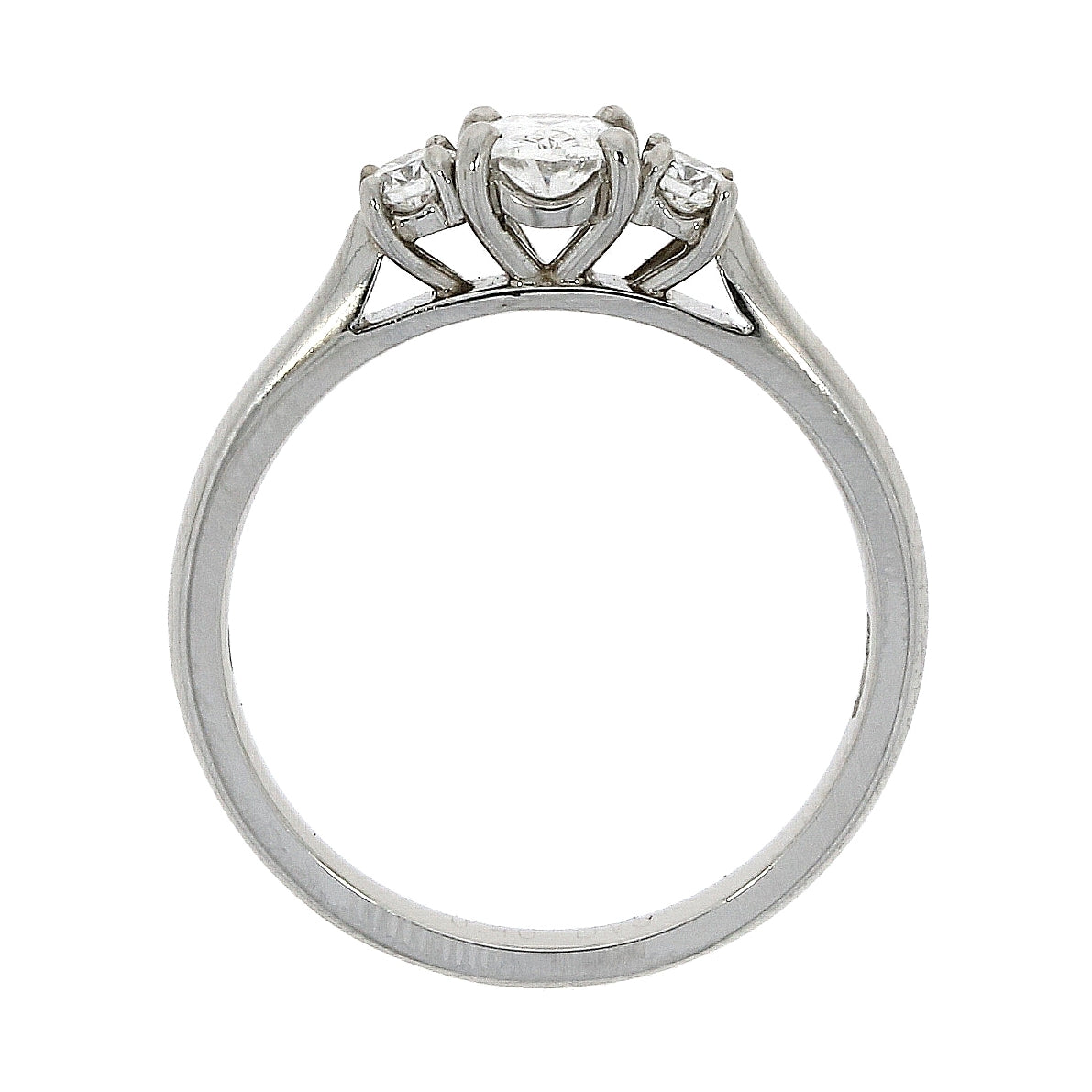 Ladies 3 stone diamond on sale ring