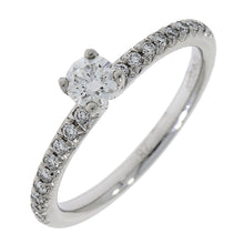 Load image into Gallery viewer, Ladies Platinum Solitaire Diamond Engagement Ring