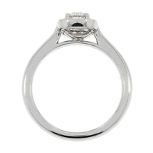 Load image into Gallery viewer, Ladies Platinum Square Halo Diamond Engagement Ring