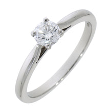 Load image into Gallery viewer, Ladies Platinum Solitaire Diamond Engagement Ring