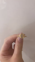Load and play video in Gallery viewer, Gold plated ring with clear and coloured stones