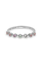 Load image into Gallery viewer, Sterling silver multi coloured ring