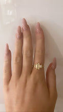 Load image into Gallery viewer, Gold plated coloured stone ring