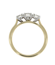 Load image into Gallery viewer, Ladies 18ct Yellow Gold 3 Stone Diamond Ring