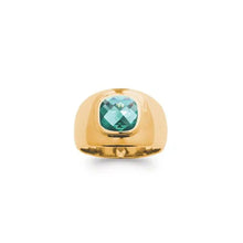 Load image into Gallery viewer, Burren Sqare green Signet Ring
