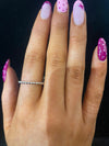 Silver bubble ring