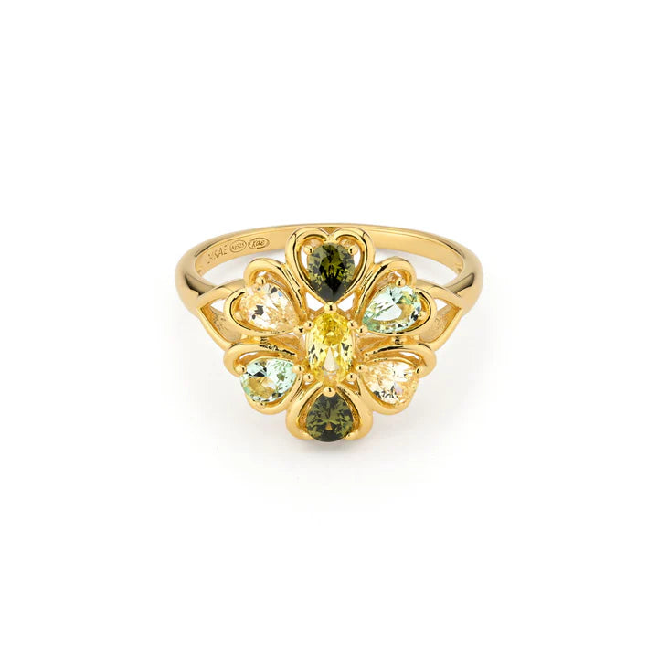 24 KAE  ring with coloured stones - 124101Y