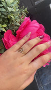 9ct Yellow Gold Minimalist Curved Bypass Ring