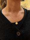 9ct gold disc pendant (engrave-able)
