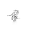 TI SENTO Silver Layer Ring 12094ZI