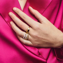 Load image into Gallery viewer, TI SENTO Gold-Plated Ring 12223SY
