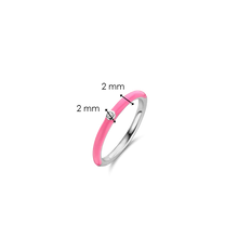 Load image into Gallery viewer, TI SENTO Pink &amp; Silver Ring 12225FU
