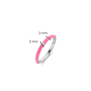 TI SENTO Pink & Silver Ring 12225FU