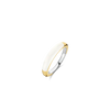 TI SENTO Gold Plated White Ring 12230WA