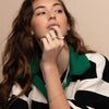 TI SENTO Gold Plated White Ring 12230WA