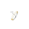 TI SENTO Gold Plated White Ring 12230WA