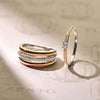 Tri colour zirconia ring -TISENTO
