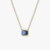 Sapphire gold pendant