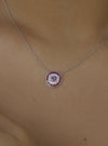 Silver coloured pendant