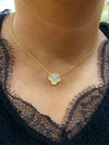 Gold Plated Mother Of Pearl Pendant