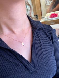 9ct gold ‘A’ initial pendant