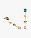 Colourful drop earring