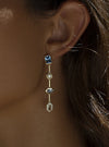 Colourful drop earring