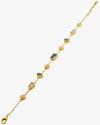 Multicolour Bezel-Set Station Chain Bracelet
