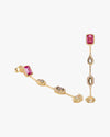 Colourful drop earring