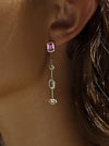Colourful drop earring