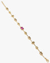 Gold colourful bracelet